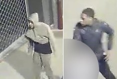 Opsporingsbeelden van twee verdachten die een 64-jarige man zwaar hebben mishandeld tijdens de Vierdaagsefeesten in Nijmegen.