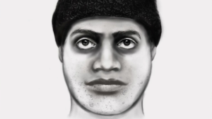 Compositietekening van één van de daders van de fatale woningoverval op de Lotusbloemweg in Almere.