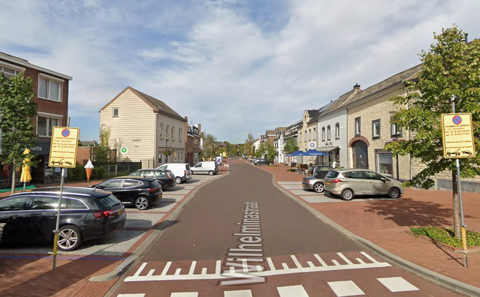 Politielint op de Wilhelminastraat in Bocholtz na de fatale schietpartij in 2025, waarbij een conflict over een hesje van motorclub Kanun totaal escaleerde.