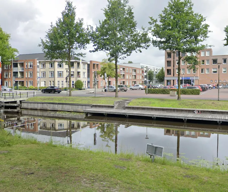 de vindplaats in Ter Apel tijdens het eerste onderzoek.