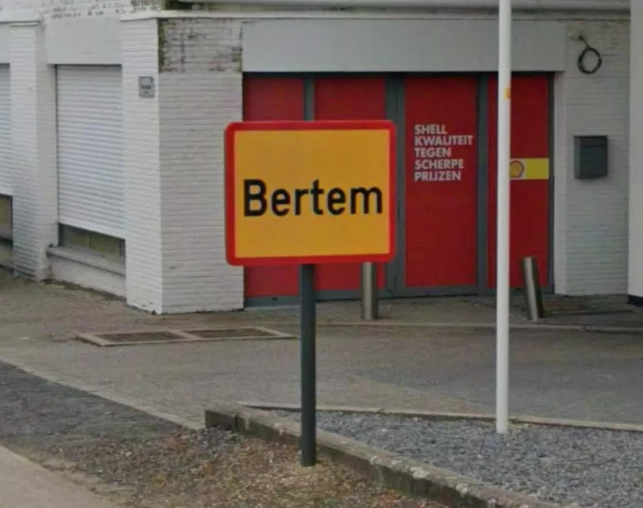 Het plaatsnaambord van de Belgische gemeente Bertem, de locatie waar het tragische familiedrama zich voltrok.