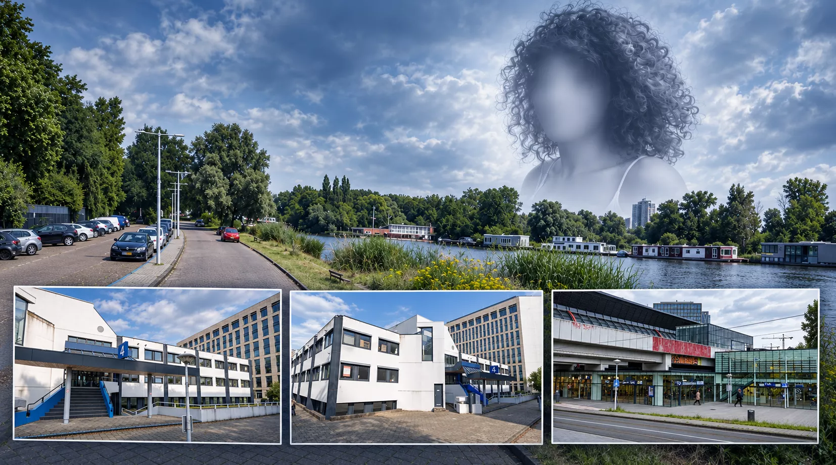 Overzicht van alle locaties en silhouette van Hajar