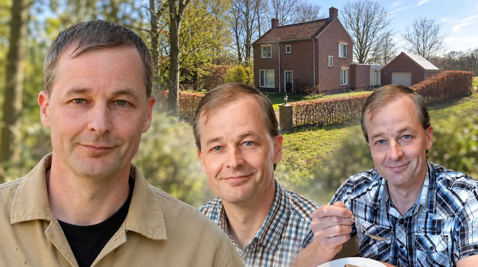 Een archieffoto of portret ter nagedachtenis aan de 47-jarige Jan van Mullekom, die het slachtoffer werd van extreem geweld in zijn eigen huis.