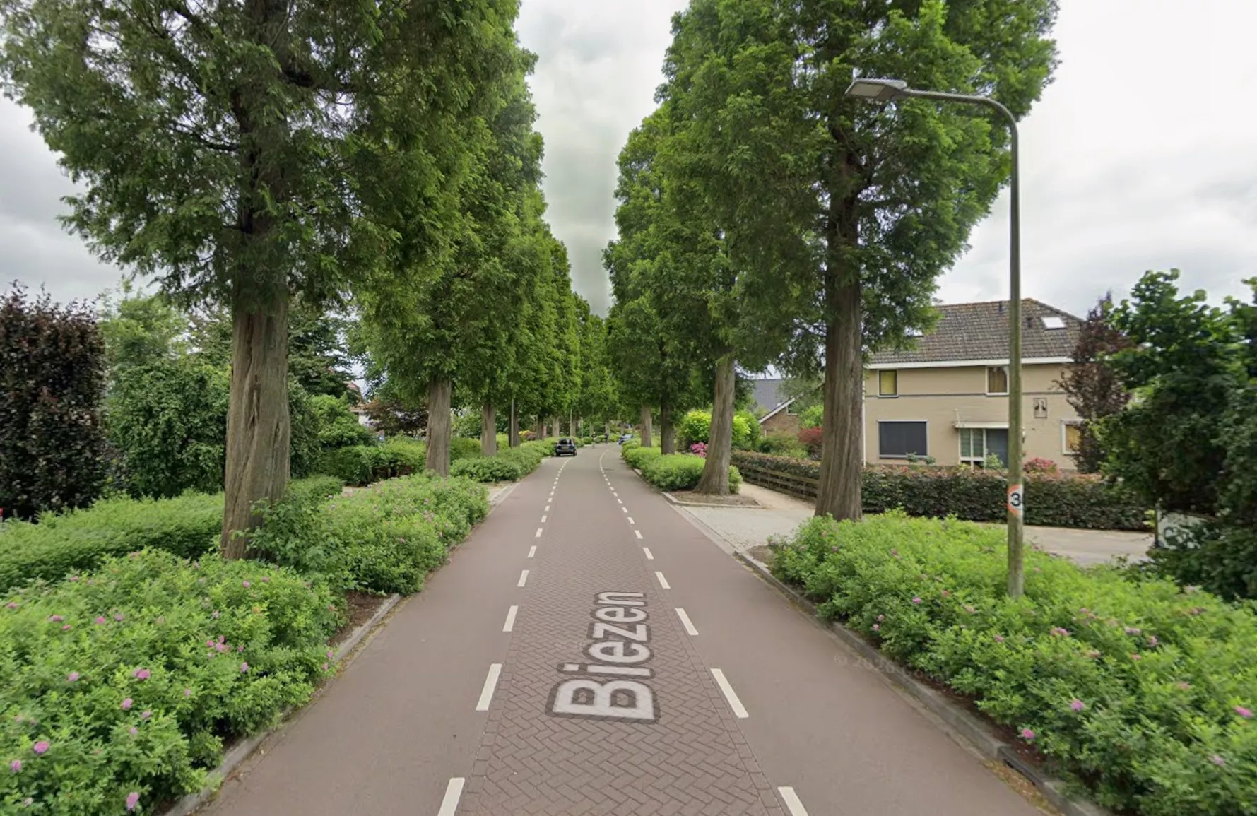 De Biezen in Boskoop na een gewelddadige steekpartij in de relationele sfeer.