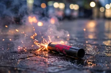 Minderjarige verdachte aangehouden in Geleen voor gooien met zwaar vuurwerk in Sittard: slachtoffer liep blijvend letsel op