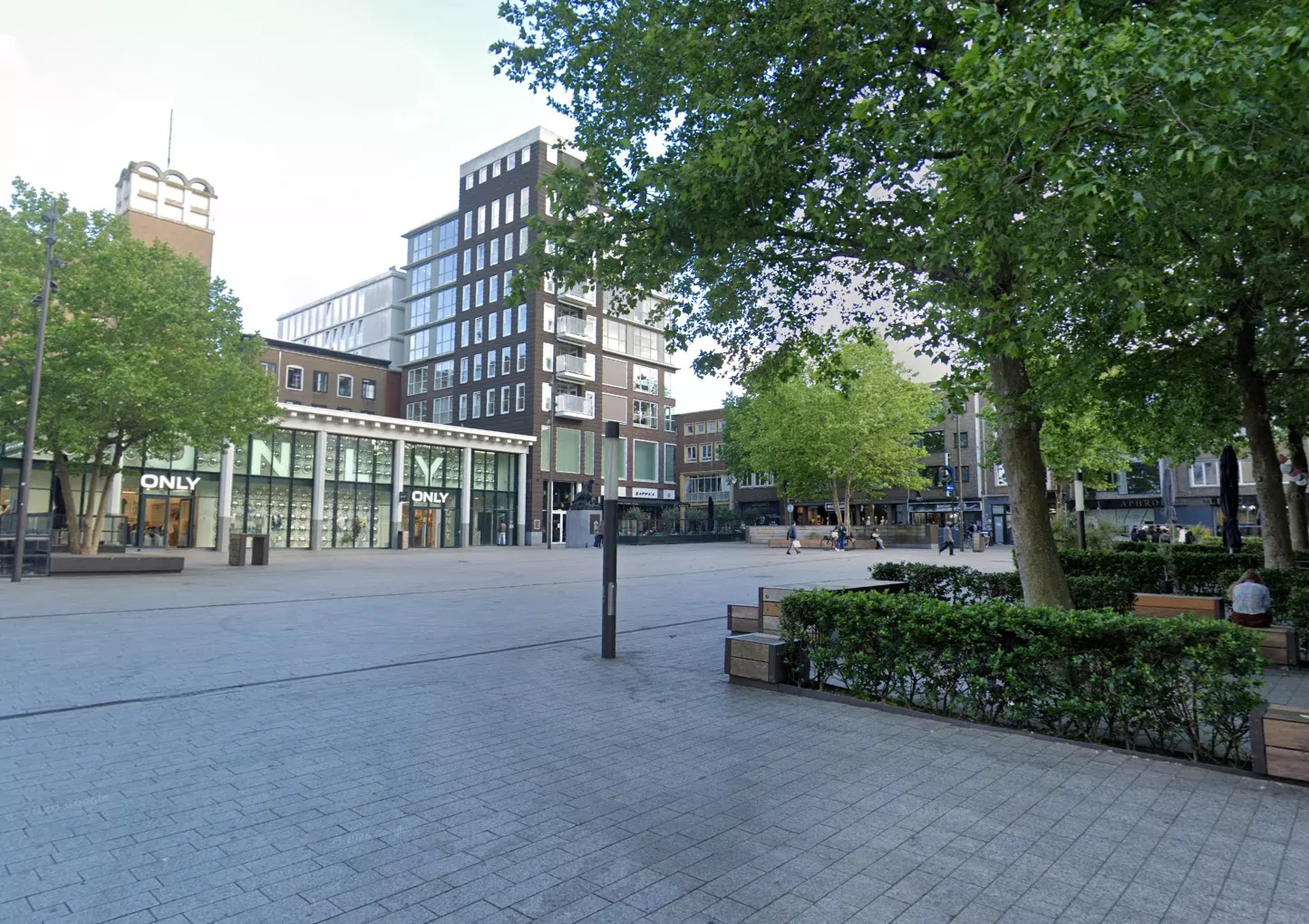 Sfeerbeeld van Plein 44 in het centrum van Nijmegen ter illustratie van de incidentlocatie.