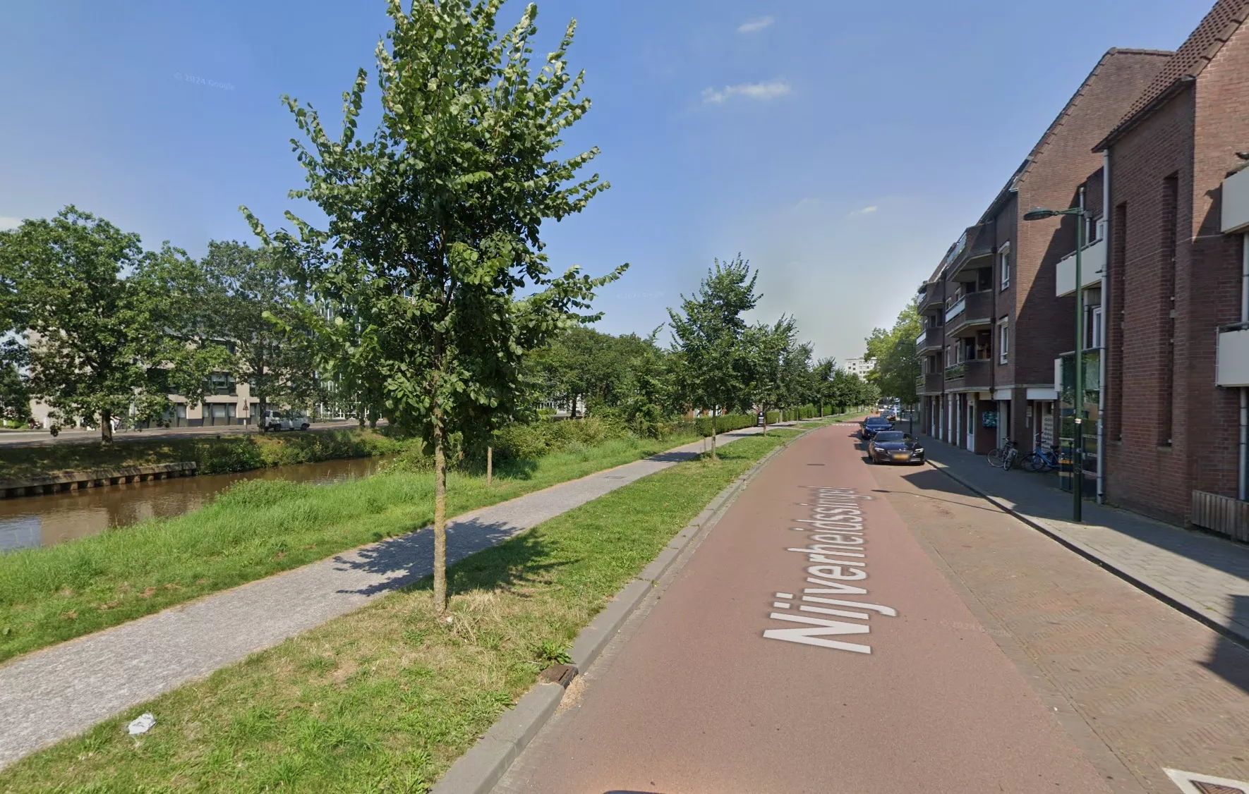 De Nijverheidssingel waar het slachtoffer in 2025 werd overvallen en verkracht.