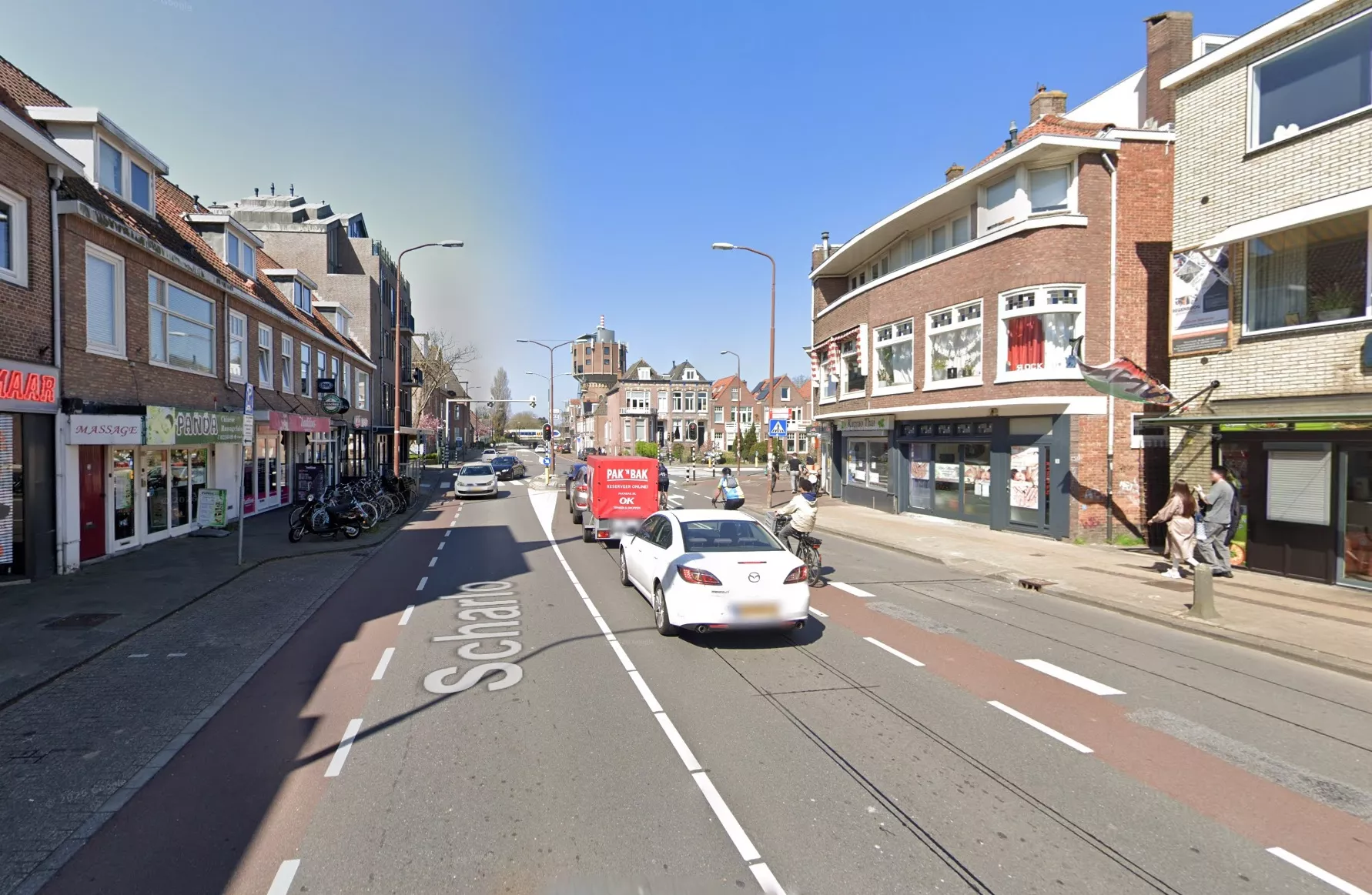 De omgeving van het Scharlo in Alkmaar na een steekincident.